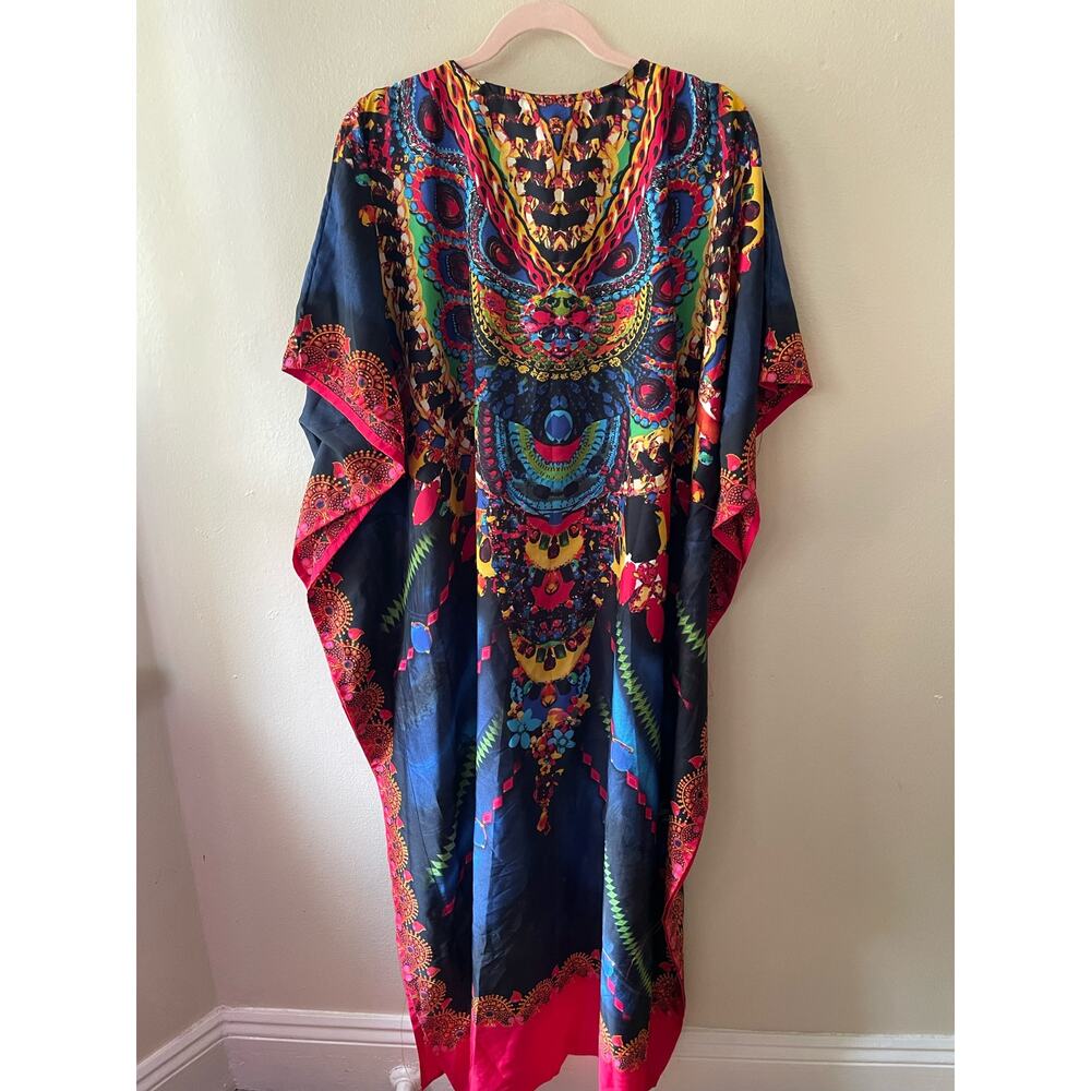 Gypsie Blu Rainbow Jewel One Size Caftan - Picture 5 of 7